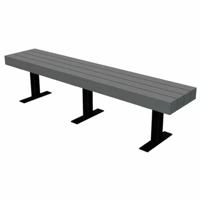 ULTRASITE Trailside Vandal Resistant Resinwood Bench - Vandal Resistant Resinwood Benches