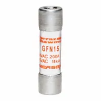 MERSEN Fuse: GFN Series, Midget, Time-Delay, 15 A, 125 V AC, 13/32 in x 1 1/2 in, Indicating (MPN GFN15)