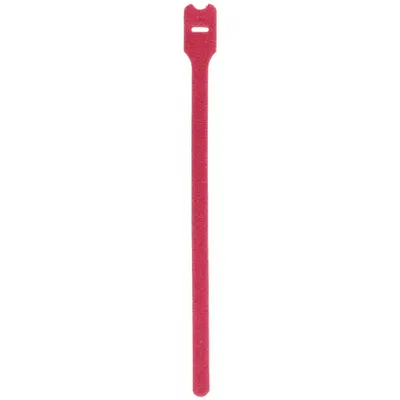 PANDUIT Hook-and-Loop Cable Tie: 12 in Lg, 3.20 in, 0.75 in Wd, Nylon, Maroon - Plenum Rated Hook-and-Loop Cable Ties