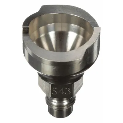 3M PPS S43 Stainless Steel Spray Gun Cup Adapter, 1/4 in Thread - Adapters for Spray Gun Cups