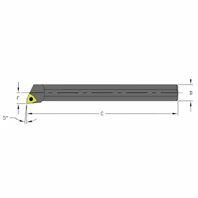 ULTRA-DEX USA A10Q SWLCL3 Indexable Boring Bar - Indexable Boring Bars