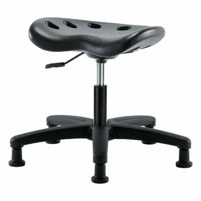 OEM Tractor Stool: Polyurethane, Ht Range 16 in to 21 in, 17 in Seat Wd, 14 in Seat Dp - Polyurethane Lab Stools