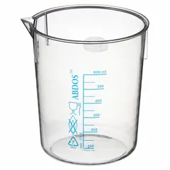 Tall Form Plastic Beaker Without Handles