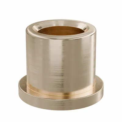 OILITE Flanged Sleeve Bearing: Bronze, SAE 841, 1/2 in Bore, 3/4 in OD, 3/4 in Lg - Lubricated General Purpose Metallic Flanged Sleeve Bearings