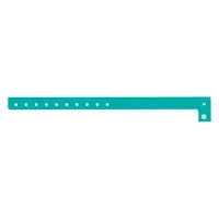 ID Wristband: No Legend, 10 in Overall Lg, 5/8 in Overall Wd, Plastic, Blue, 500 PK (MPN P1-13)