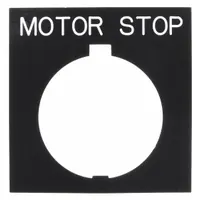 Legend Plate: 30 mm Panel Mounting Size, Rectangular, 3 1/4 in Overall Ht x 2 1/8 in Overall Wd (MPN HT8SP82)