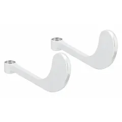 Metal wristblade handle for hot/cold water temperature control. Polished chrome plate finish with blue index button. Sold as a 2-pack. For use in commercial and industrial faucets requiring reliable water flow management.