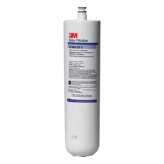 This drop-in water filter cartridge is designed for drinking fountains and beverage machines. It uses calcite media and is rated for 1.5 gpm flow with a 10,000 gal capacity.