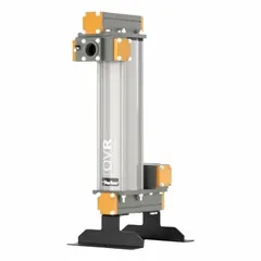 Activated carbon filter for removal of odor and oil vapor from compressed air systems. Aluminum body with 2 in NPT connection. Rated for 170 scfm flow, 232 psig maximum operating pressure, and 122°F maximum operating temperature.