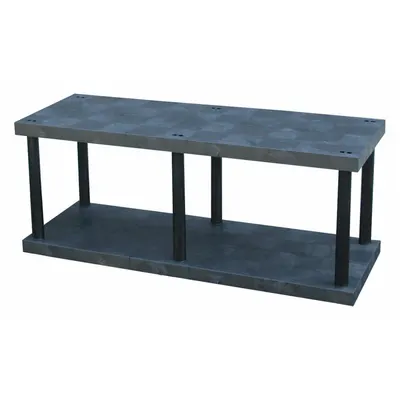 STRUCTURAL PLASTICS Plastic Shelving: 66 in x 24 in, 27 in Overall Ht - High-Durability Fixed Press-Fit Stationary Plastic Shelving