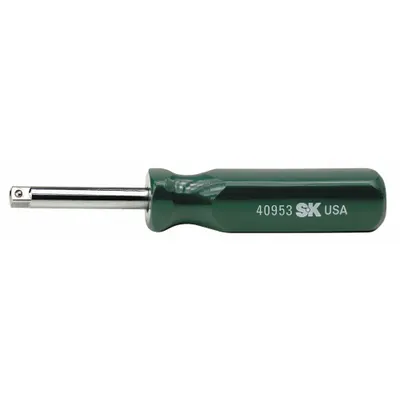 SK PROFESSIONAL TOOLS Socket Driver: 1/4 in Drive Size, 6 in Overall Lg, Molded Grip - Socket Drivers