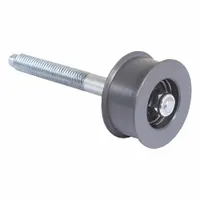 Steel tensioner sheave shaft assembly for use with MI-T-M 2503 Series equipment. Maintains proper belt tension in drive systems, preventing slippage and ensuring reliable power transmission. Suitable for replacement in pressure washers and similar machinery