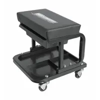 Creeper Seat: Std-Duty, Fixed, 250 lb Max Load Capacity