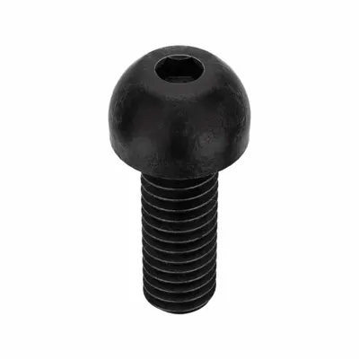 KERR LAKESIDE Socket Head Cap Screw: 5/16"-18 Thread Size, 7/8 in Lg, Button, Black Oxide - Button Head Socket Cap Screws