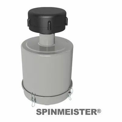 SOLBERG Filter Assembly: 2 micron Rating, 99% Efficiency, 11 in Outside Dia - Centrifugal Force Extreme Duty Inlet Filters