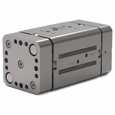 ROBOHAND Parallel Gripper: 38.1 mm Stroke Lg, 21.7 psi to 100 psi, 100 psi Max Op Pressure - Two-Finger Parallel Grippers