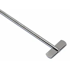 This overhead stirrer impeller features a fixed radial blade and a 1/4 in shaft diameter. It is used for mixing, blending, and homogenizing liquids in laboratory and industrial processes such as chemical synthesis and sample preparation.