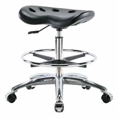 OEM Stool: Polyurethane, Ht Range 20 in to 27 1/2 in, 17 in Seat Wd, 14 in Seat Dp - Polyurethane Lab Stools