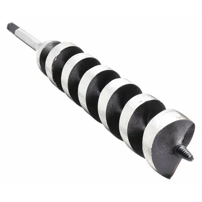 IRWIN Auger Drill Bit: 2 in Drill Bit Size, 17 in Overall Lg, Hex Shank - Ship Auger Drill Bits