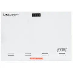 The DUAL-LITE LG125S emergency lighting inverter provides backup power for fluorescent, incandescent, or LED lamps up to 110 W during a power failure. It operates on 120/277V AC input and includes a sealed lead acid battery. Suitable for commercial and industrial facilities to maintain egress lighting.