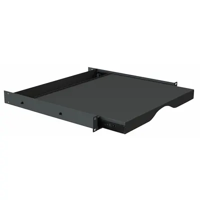 VIDEO MOUNT PRODUCTS Sliding Shelf: 1 u, Sliding Shelf, 15 3/4 in Overall Dp - Rack-Mounted Equipment Shelves