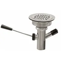 ADVANCE TABCO Drain Assembly: Stainless Steel, Chrome, 10 in Overall Ht, 4 1/2 in Overall Dia (MPN K-67)