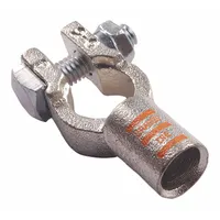 WESTWARD Battery Terminal: Straight, Crimp, 2/0 ga, Orange Color, Positive, Copper