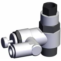 SMC Piloted Non-Return Valve: Universal Fitting, Knurled, 1/2 in Valve Body Size, Meter Out, 1/2 NPT (MPN ASP630F-N04-11S)