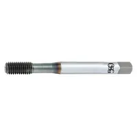 This OSG thread-forming tap creates internal threads in ductile materials such as aluminum, brass, and steel by displacing material rather than cutting. It produces stronger, burr-free threads and is suitable for general manufacturing applications. The tap features a metric M3x0.5 thread size, 6H tolerance, plug chamfer, and is made from cobalt for durability