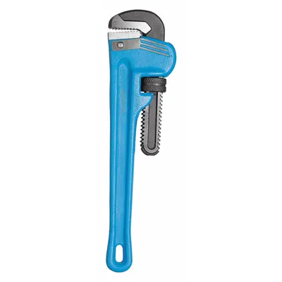 GEDORE Pipe Wrench: Cast Iron, 1 1/2 in Jaw Capacity, Serrated, 10 in Overall Lg - Straight Pipe Wrenches
