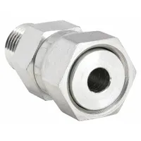 PARKER Compression Fitting Adapter: 1/2 in OD Size, 3/4-16 Thread Size, Compression x ORB, Steel (MPN 8 F65OL-S)