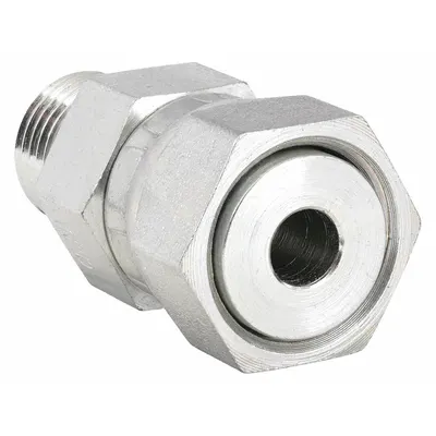 PARKER Compression Fitting Adapter: 1/2 in OD Size, 3/4-16 Thread Size, Compression x ORB - O-Ring Face Seal Steel Compression Fittings