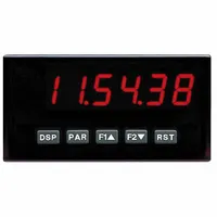 RED LION Clock: 999,999 Display Span - Min, 85 V AC – 250 V AC, 11 V DC – 36 V DC, RS-232/RS-485, 4X (MPN PAXCK000)