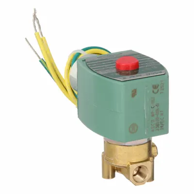 REDHAT Solenoid Valve: 2-Way, Normally Closed, 1/8 in Pipe Size, 24V DC, High Flow - 2-Way/2-Position, Normally Closed Solenoid Valves