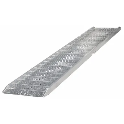 HEAVY DUTY RAMPS Walk Ramp: 16 in Service Ht - Min, 60 in Max Service Ht, Punched, 37 in Usable Wd - Walk Ramps with Apron Ends