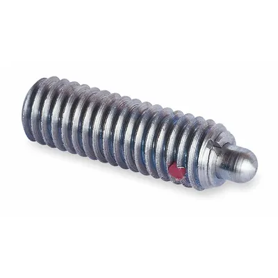 TE-CO Spring Plunger: Slotted, SS Body & Plunger, M8x1.25, 7 N to 15 N Nose Force - Slotted-Drive Spring Plungers