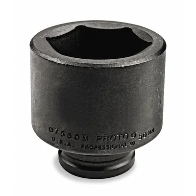 PROTO Impact Socket: 3/4 in Drive Size, SAE, 1 1/2 in Socket Size, 6-Point, Std - 3/4" Drive Impact Sockets