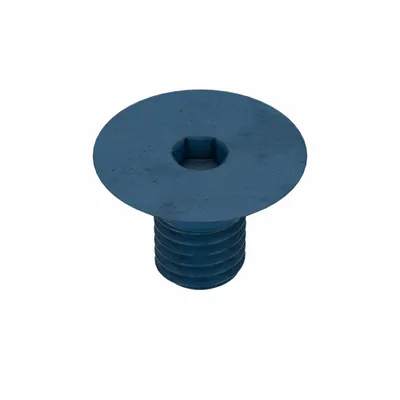 METRIC BLUE M10x1.50 x 10.5 mm Flat Head Socket Cap Screw - Flat Head Socket Cap Screws