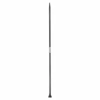 WESTWARD Digging Bar: Chisel/Point End, 2 9/16 in End Wd, Hexagon Bar Shape, 1 in Bar Dia