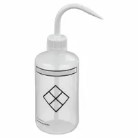 APPROVED VENDOR Wash Bottle: 250 mL, Write-On, White, Narrow, Std Spout Spout, White (MPN 24J918)