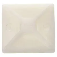 TY-RAP Cable Tie Mounting Base: 0.2 in Slot Wd, 0.07 in Slot Ht, Natural, 0.99 in Wd, 100 PK (MPN MPNY-1000-9-C)