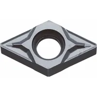 Diamond indexable turning insert for precision machining of non-ferrous materials such as aluminum, copper, and plastics. Used in turning, boring, and facing operations to achieve high surface finish and extended tool life