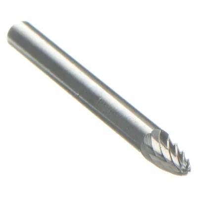 WIDIA METAL REMOVAL Carbide Bur: Ball-Nosed Tree, SF-41, Single Cut, 1/8" x 1/4" Head - Single-Cut Ball-Nosed Tree Burs