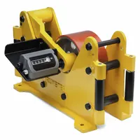 This length measuring machine is designed for measuring hose, cable, wire, and rope lengths in meters. It features a 3602 counter with operator-oriented display and provides ±1% accuracy. The removable base allows for flexible mounting in industrial production, maintenance, and quality control applications