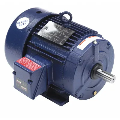 MARATHON MOTORS Severe Duty Motor: Rigid Base Mount, Totally Enclosed Fan Cooled, 5 hp - Rigid Base 3-Phase General Purpose AC Motors