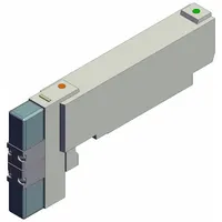 Solenoid Valve: Double Solenoid, Five-Way / Two-Position, 27.43 scfm Flow Rate - Max, Plug-In (MPN VQC2201N-51)