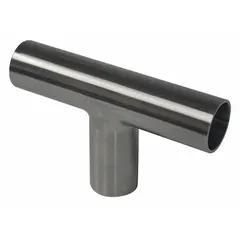 This 316L stainless steel sanitary tee fitting features weld ends and a 1 1/2 in OD x 1 1/2 in OD x 1 1/2 in OD size. It is used in hygienic process piping to split or combine flow, meeting ASTM A269/A270-S2 standards for material integrity.