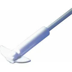 This HEIDOLPH overhead stirrer impeller features a PTFE half-moon blade and a stainless steel shaft with a 1/4-inch diameter. It is designed for mixing applications requiring chemical resistance and is compatible with HEIDOLPH model 036093162. Suitable for laboratory and industrial mixing processes.