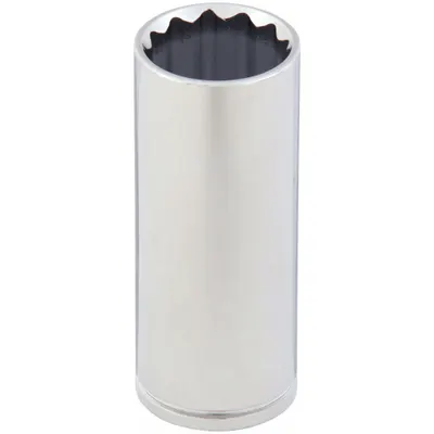WESTWARD Socket: Metric, 1/2 in Drive Size, 29 mm Socket Size, 12-Point, Deep, Chrome - 1/2" Drive Hand Sockets
