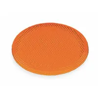 Reflector: Round, Amber, 3 in Overall Lg, 3 in Overall Wd (MPN 40053)
